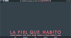 Desktop Screenshot of lapielquehabito.com